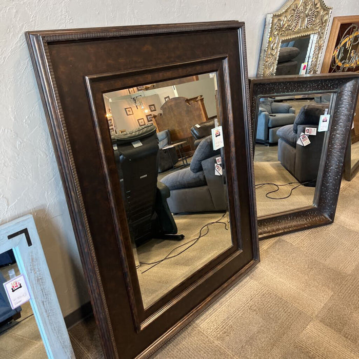 Lg. Brown Frame Mirror