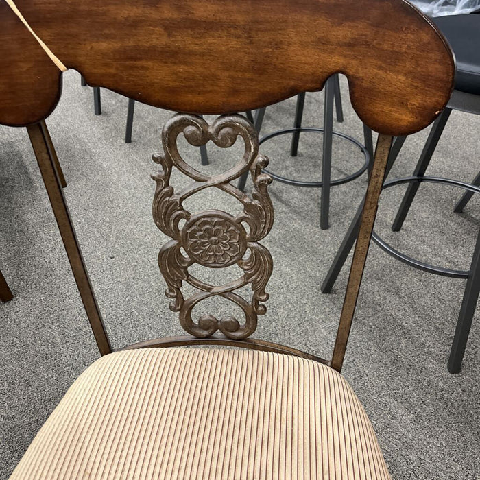 Glass Insert Table w/ 8 Chairs