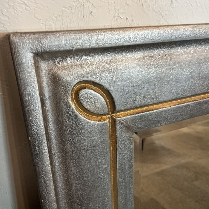 Gray Framed Mirror
