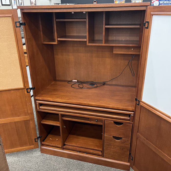 Cherry Computer Armoire