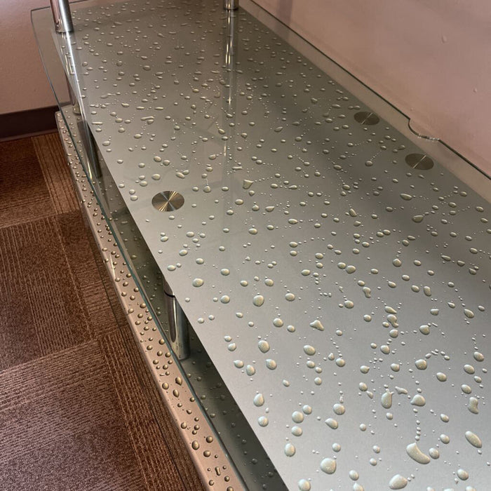 5-tier Glass Media Shelf