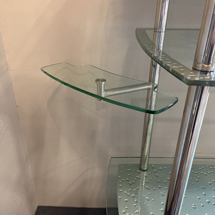 5-tier Glass Media Shelf