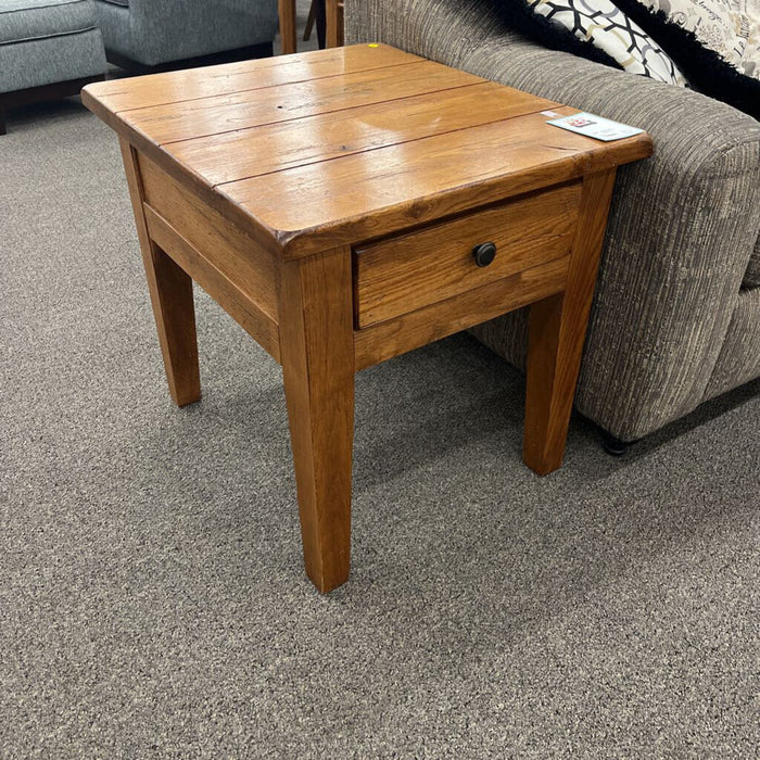 Rustic Oak End Table