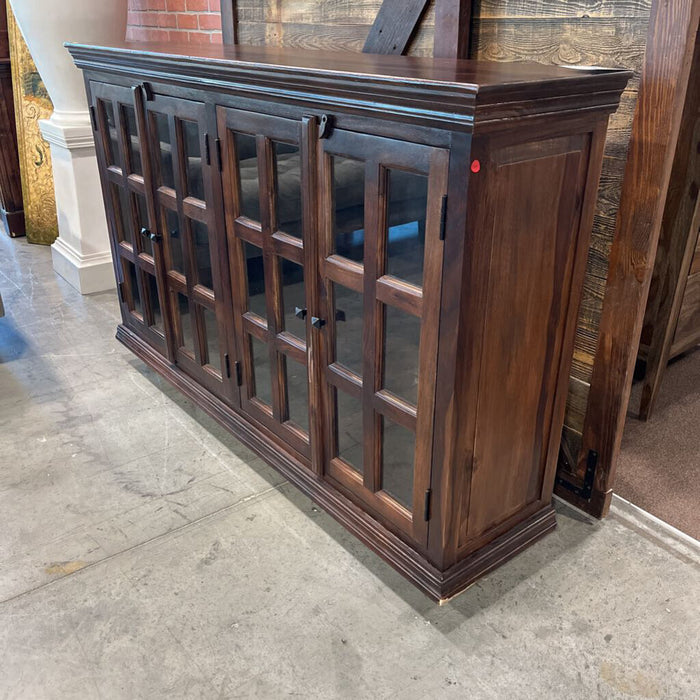 Lg. Rustic 4 Door Cabinet