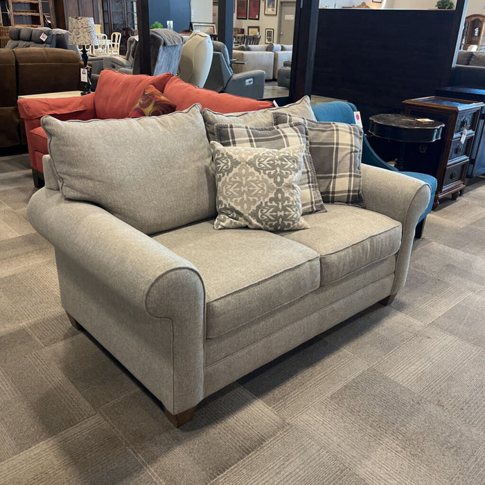 Lt Gray Fabric Loveseat