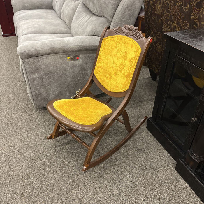 Mid Century Folding Rocking Chair