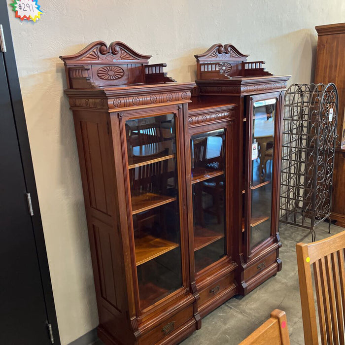 Vintage Mahogany Hutch