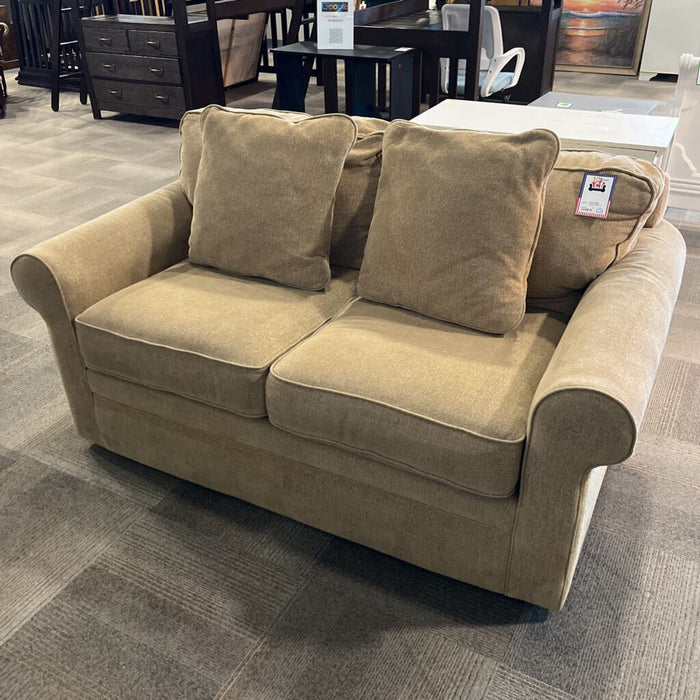 Wheat Fabric Loveseat