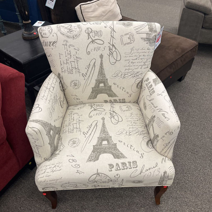 French Script Accent Chair