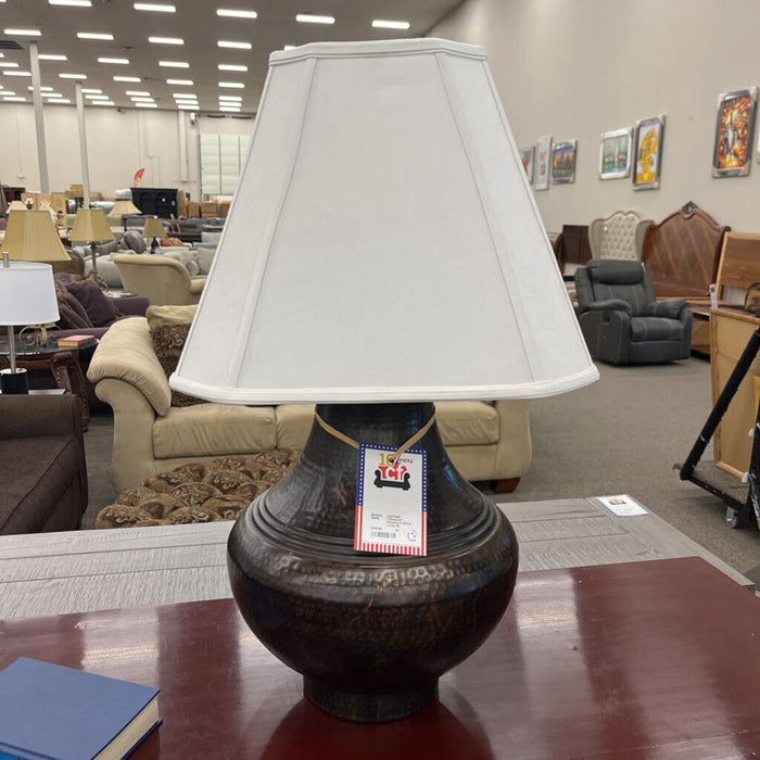 "Cimarron" Hammered Metal Lamp
