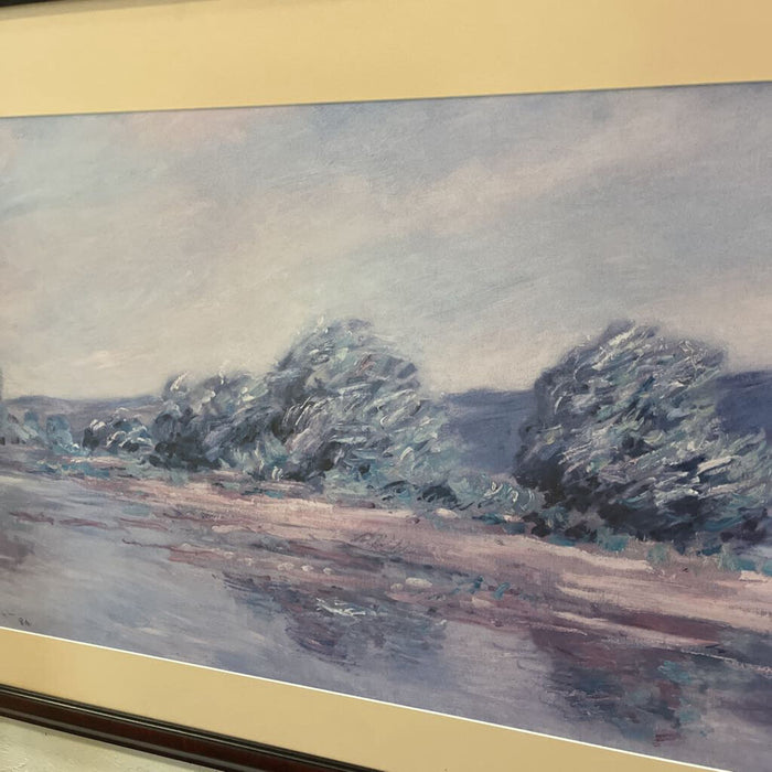 Watercolor Tree Art in Red Frame