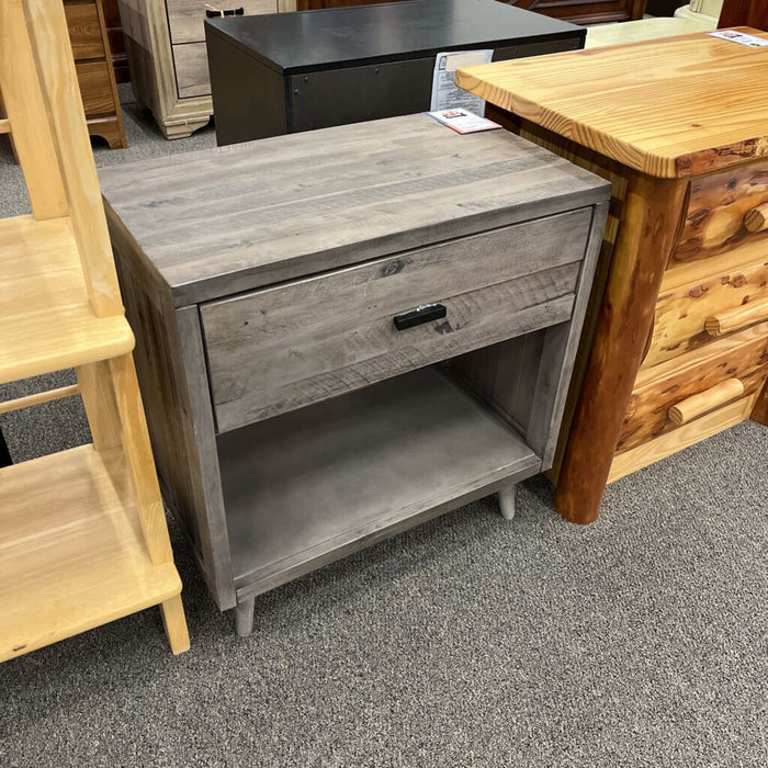 Gray Nightstand w/ Dwr