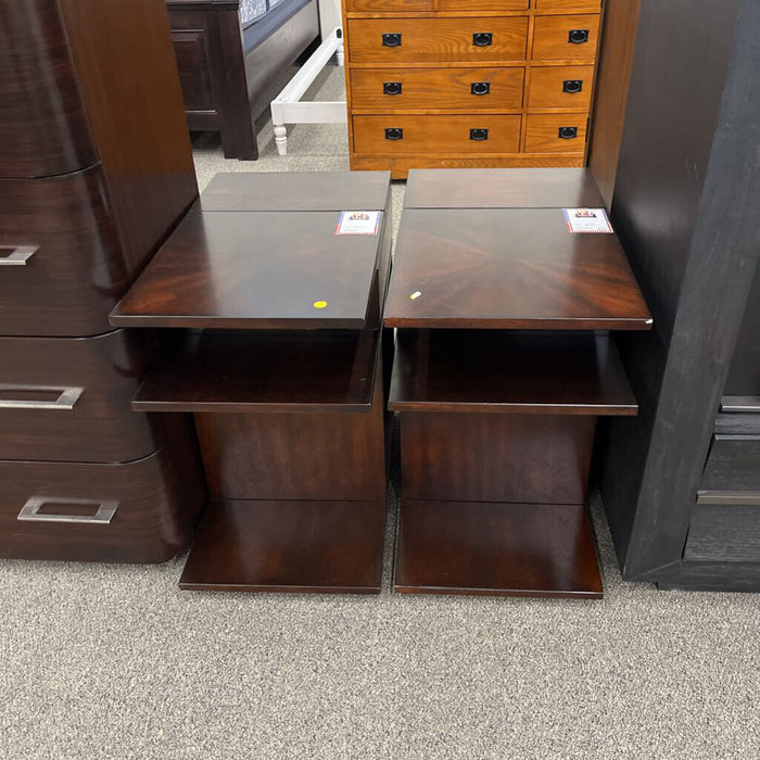 Dark Cherry Nightstand w/ Pwr