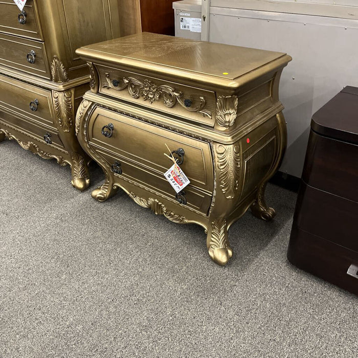 Gold Bombay Sytle Nightstand