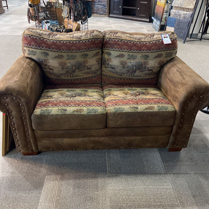 Cabin Print Loveseat
