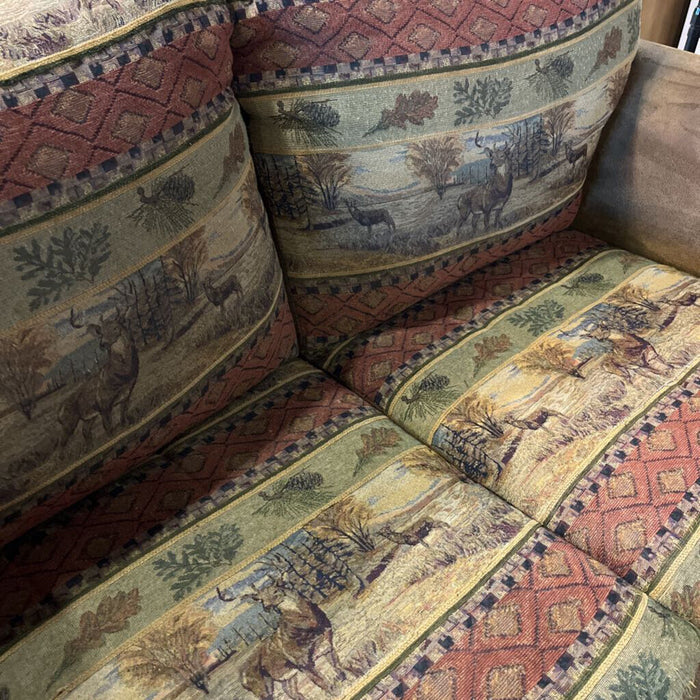 Cabin Print Loveseat