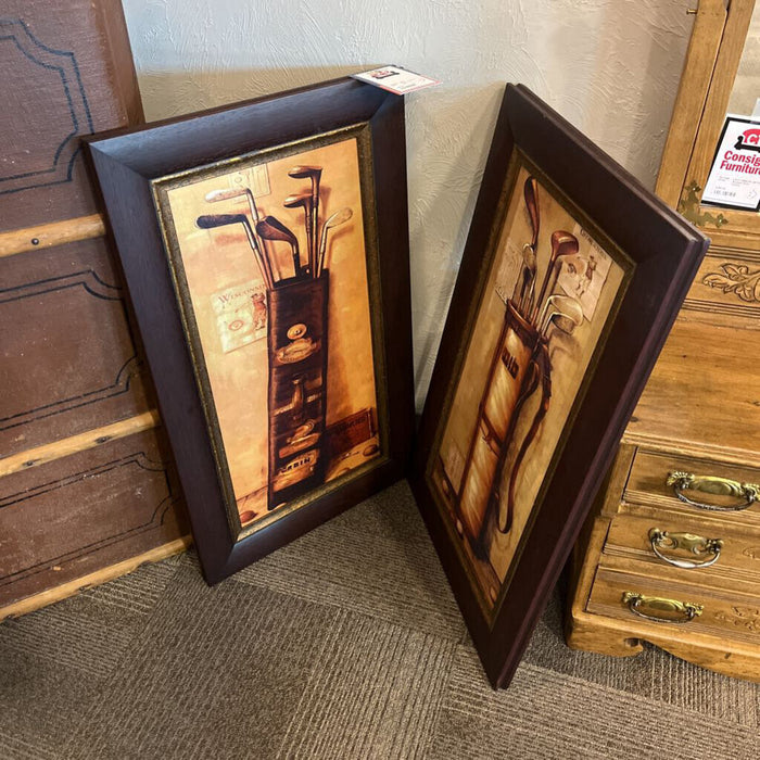 Pair of Golf Art