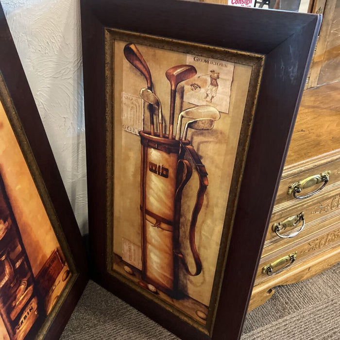 Pair of Golf Art