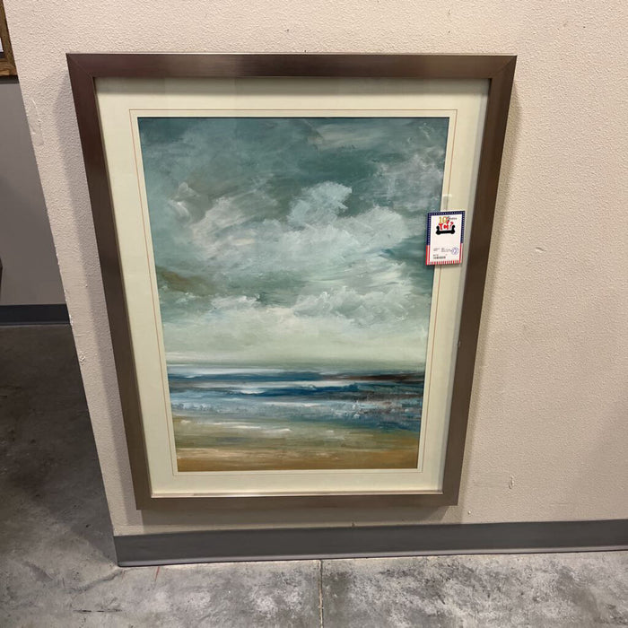 Silver Frame Ocean Art