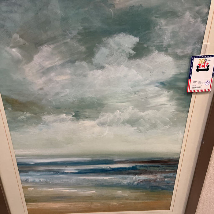 Silver Frame Ocean Art