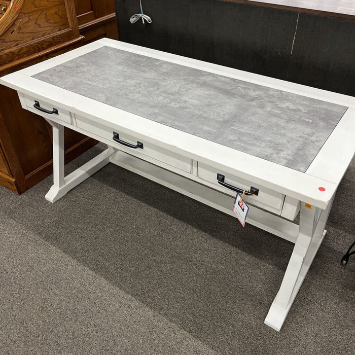 "Jonileene" White & Gray Desk