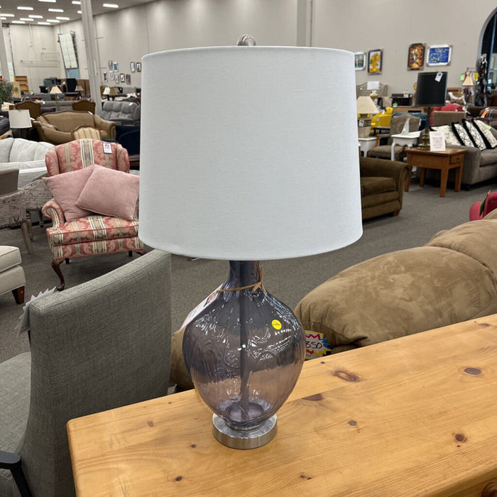 Pale Lavender Glass Lamp