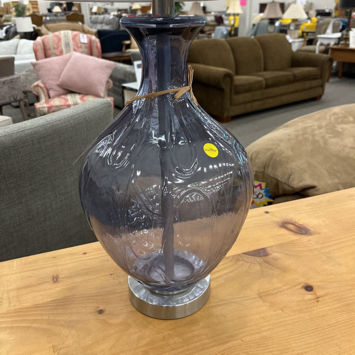 Pale Lavender Glass Lamp