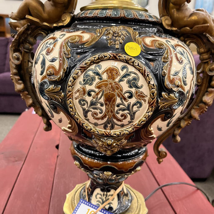 Vintage Cherub Lamp