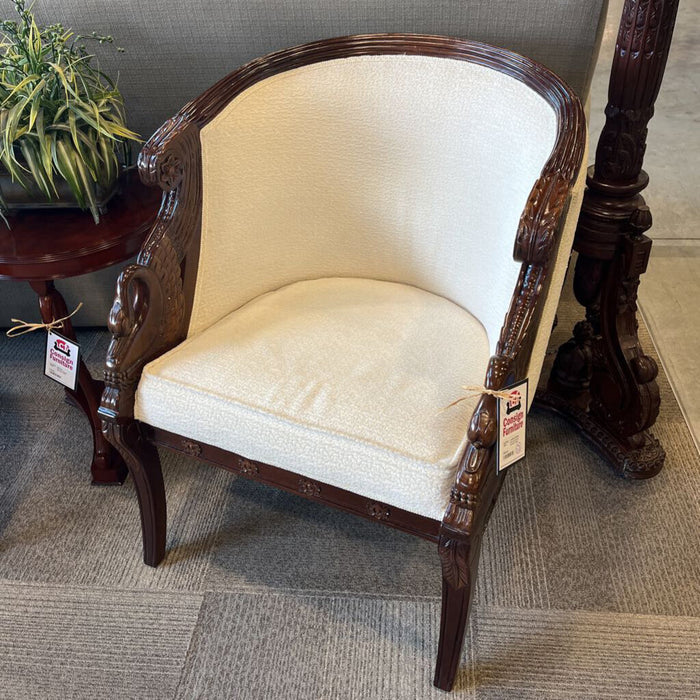 Carved Goose Accent Chair