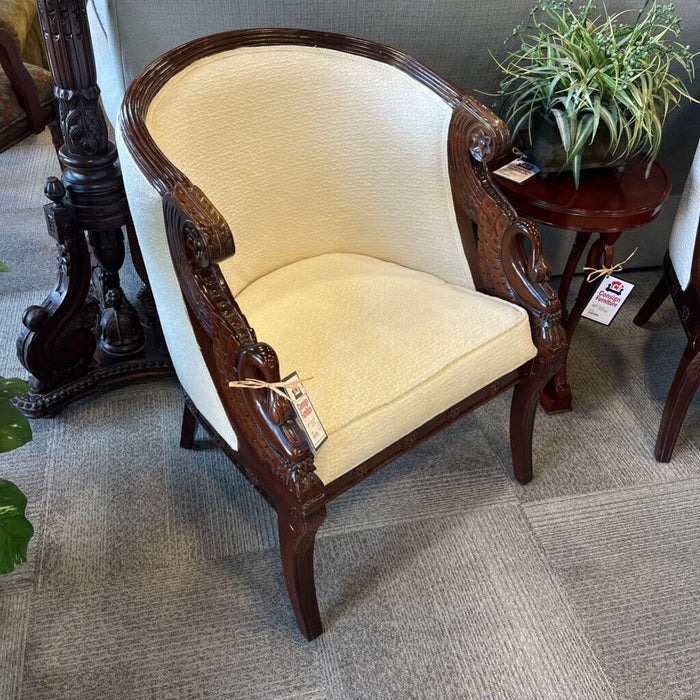 Carved Goose Accent Chair