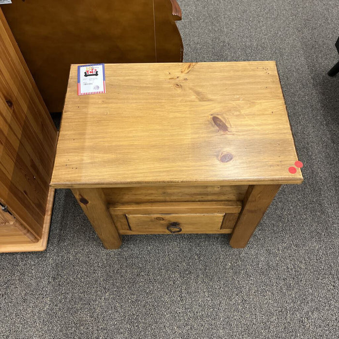 Rustic Pine End Table
