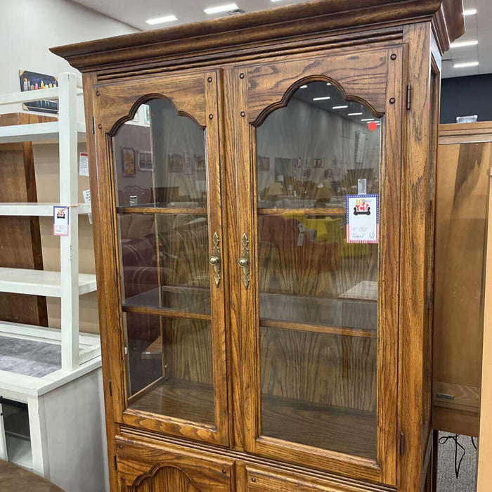 Vintage Oak Curio
