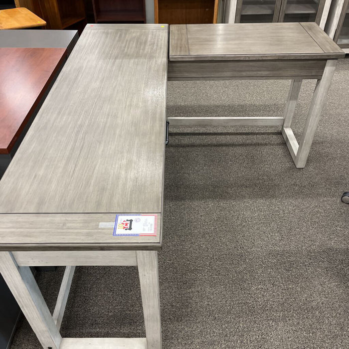"Evelyn Mae" 2-tone Gray L-Desk