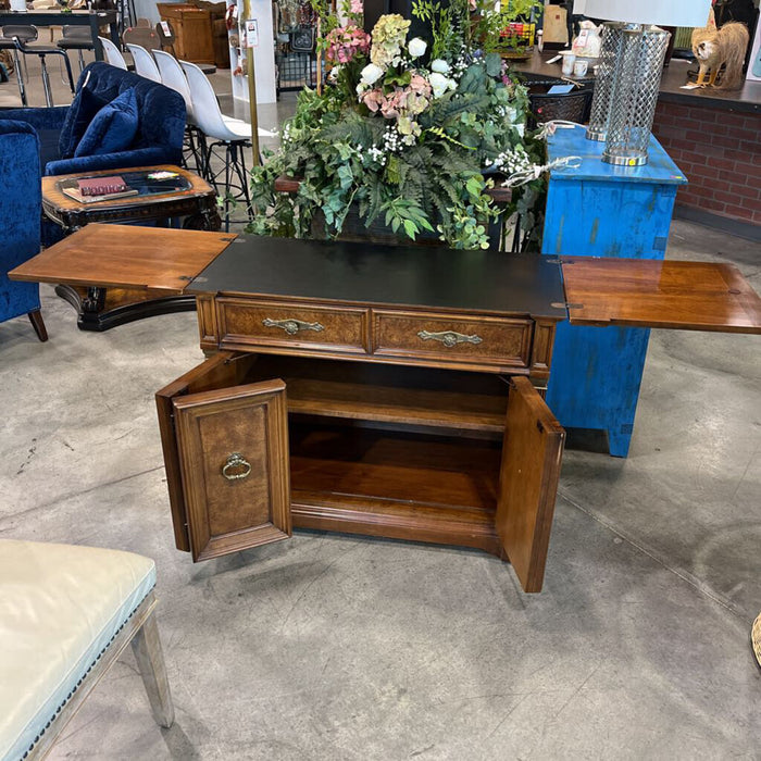 Vintage Oak Drybar on Casters