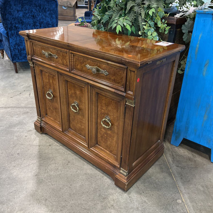 Vintage Oak Drybar on Casters