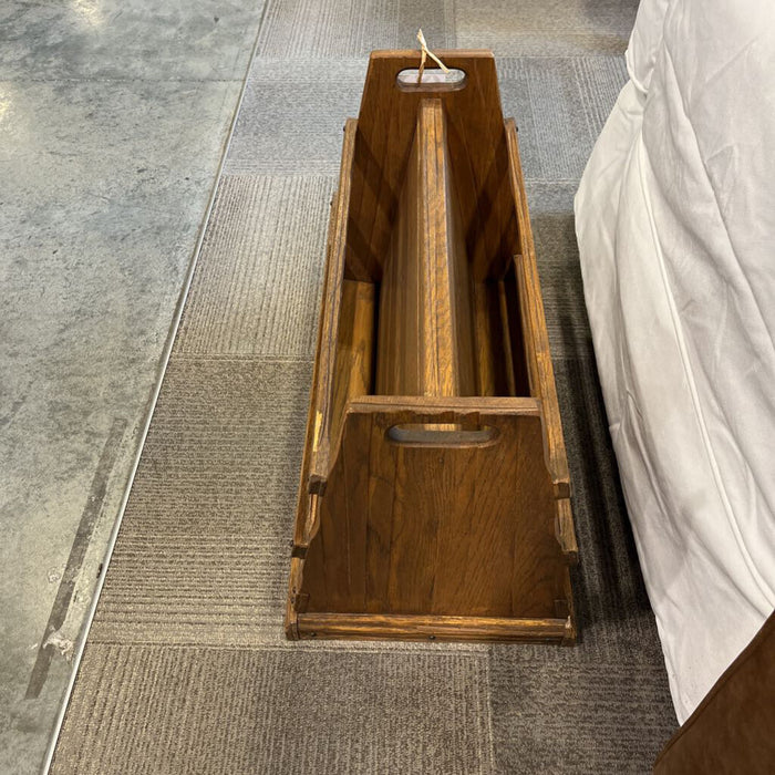 Oak Magazine Holder