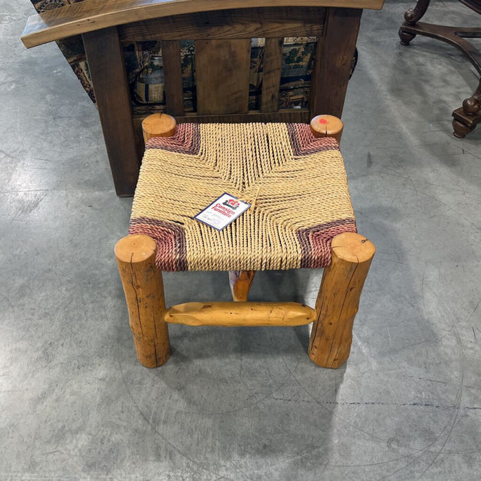 Woven Log Bench