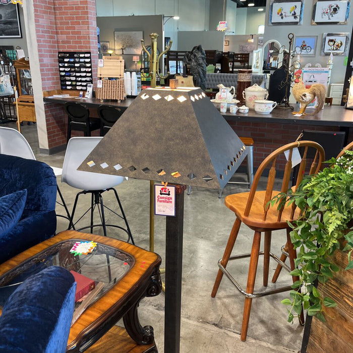 Rustic Metal Floor Lamp