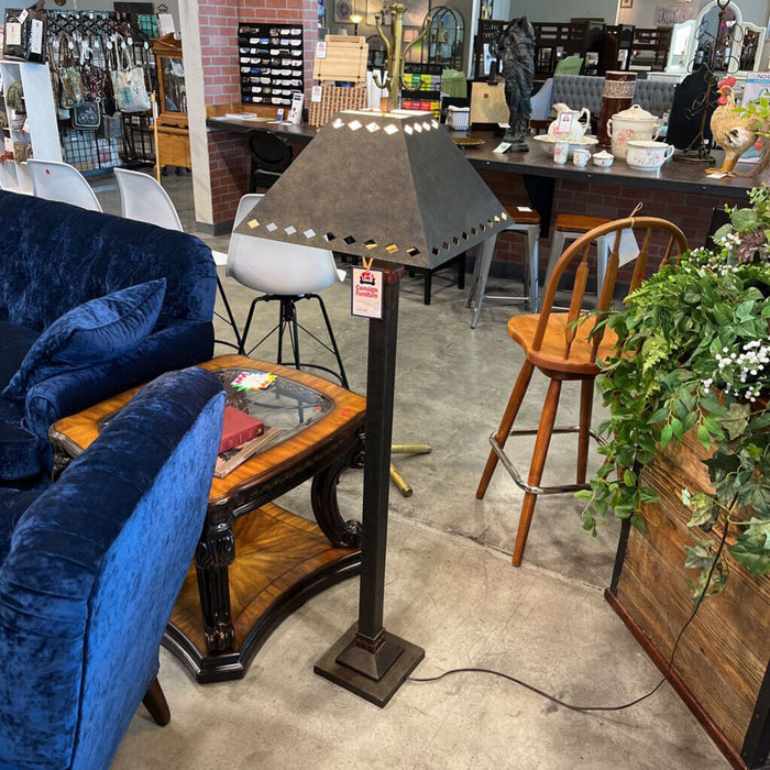 Rustic Metal Floor Lamp