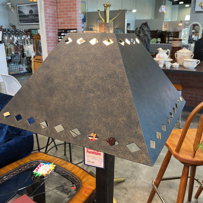 Rustic Metal Floor Lamp