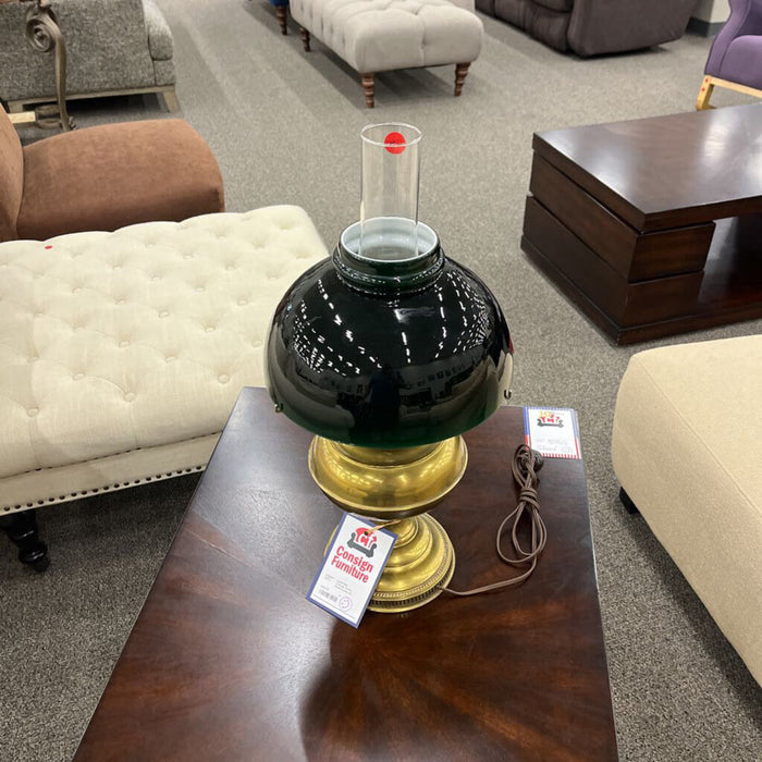 Vintage Green Dome Lamp
