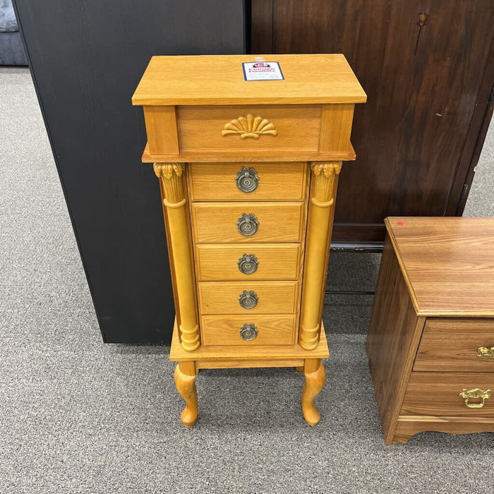Oak Jewelry Armoire