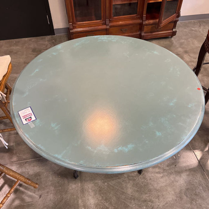 Teal Distressed Table