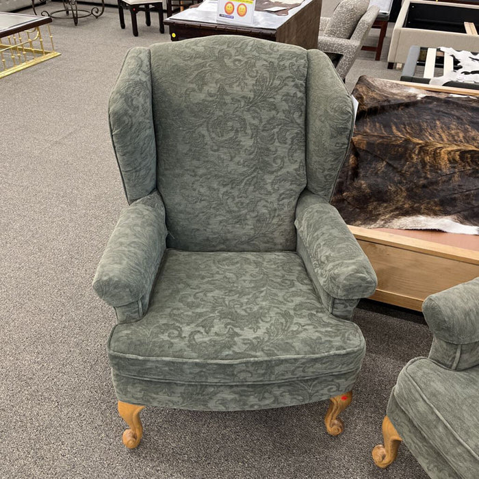 Green Wingback Chair