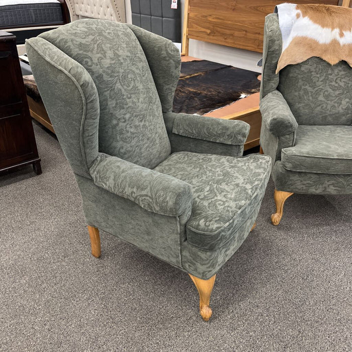 Green Wingback Chair