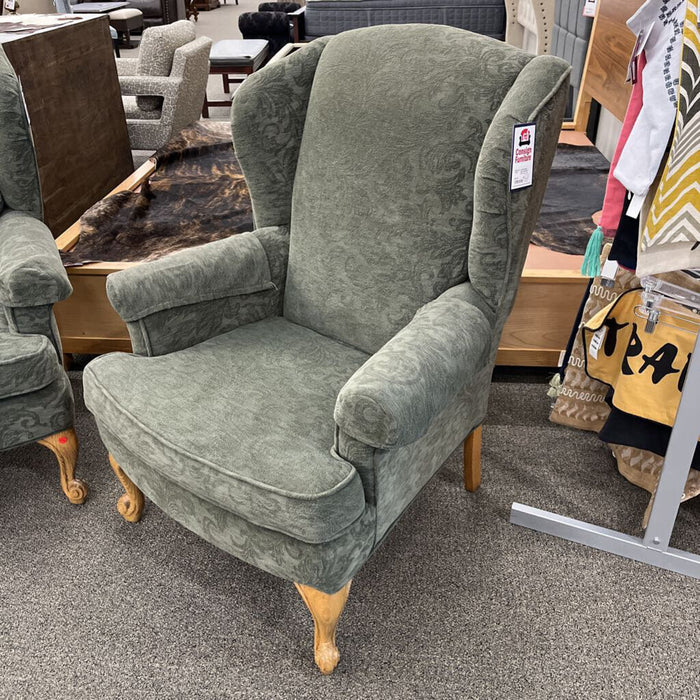 Green Wingback Chair