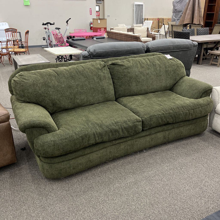 Vintage Green Fabric Sofa