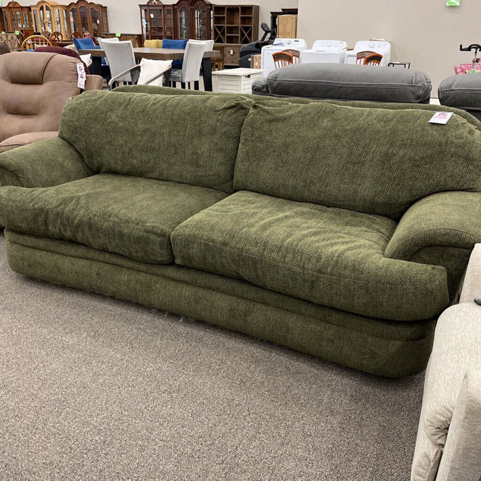Vintage Green Fabric Sofa