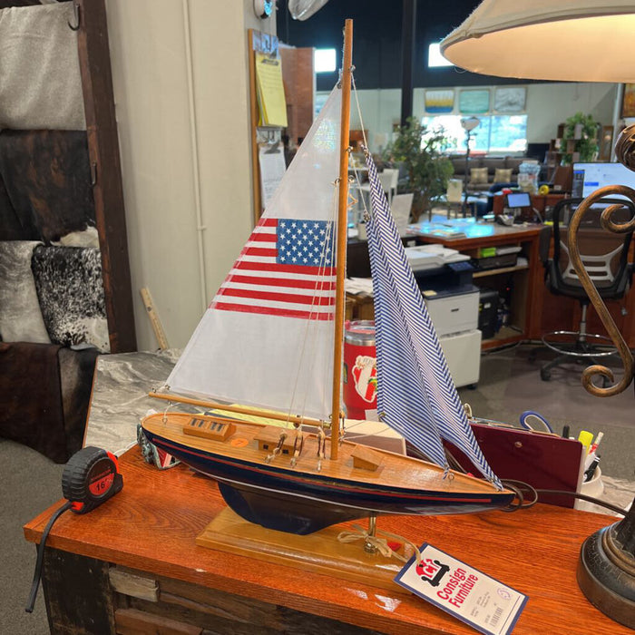 American Flag Sailboat