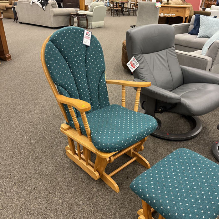Oak Nursery Rocker w/ Ottoman